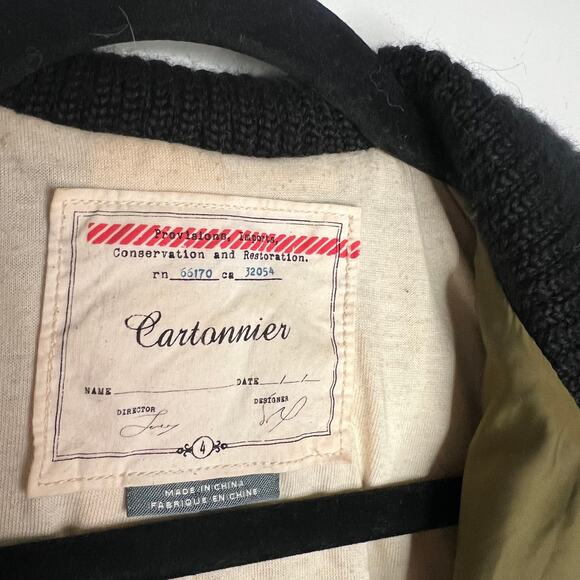 Cartonnier Green Quilted Crop Toggle Jacket Coat Size Small - Picture 4 of 9